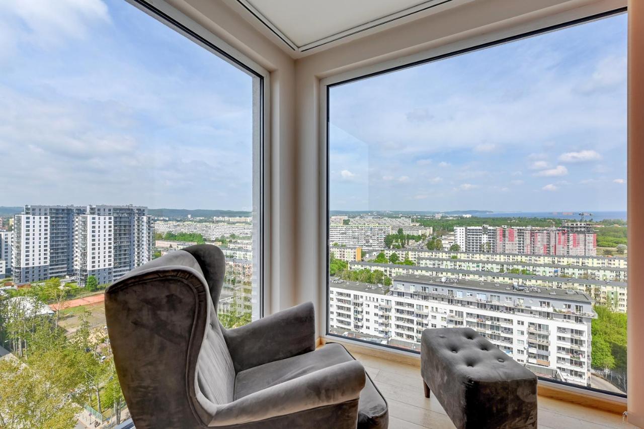 Top Floor Z Widokiem Na Morze By Downtown Apartments Gdańsk Eksteriør billede